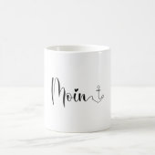 Moin Nordsee Niedrige deutsche Küste Kaffeetasse (Mittel)