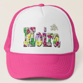 Moira, Mädchenname mit Daisis, Truckerkappe (Vorderseite)