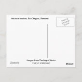 Moira vor Anker, Rio Chagres, Panama Postkarte (Rückseite)