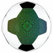Moire Schachbretts von Kenneth Yoncich Fußball (Vorderseite)
