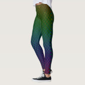 Moire Schachbretts von Kenneth Yoncich Leggings (Links)
