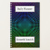 Moire Schachbretts von Kenneth Yoncich Planer (Vorderseite)