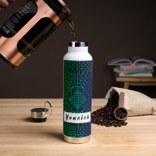 Moire Schachbretts von Kenneth Yoncich Trinkflasche