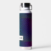 Moire Schachbretts von Kenneth Yoncich Trinkflasche (Rückseite)