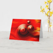 Moiré Spin Greeting Card Karte (Gelbe Blume)