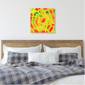 Moiré-Welleninterferenzmuster Leinwanddruck (Insitu (Schlafzimmer))