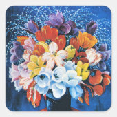 Moise Kisling, Bouquet of Tulips, Quadratischer Aufkleber (Vorderseite)