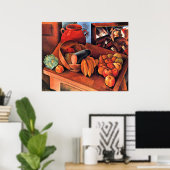 Moise Kisling, Stillleben mit Früchten, Poster (Heimbüro)