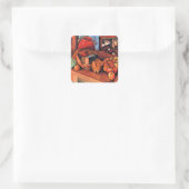 Moise Kisling, Stillleben mit Früchten, Quadratischer Aufkleber (Tasche)