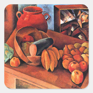 Moise Kisling, Stillleben mit Früchten, Quadratischer Aufkleber
