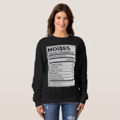 Moises Nährwertinformation Problem lösen Harte Sweatshirt (Vorne ganz)