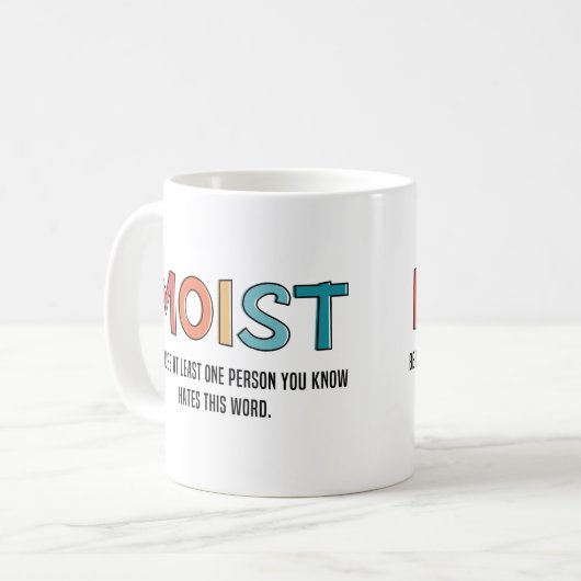 Moist Funny Sprichwort feuchter Spaß Funny Gifts Kaffeetasse (Vorderseite Links)