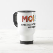 Moist Funny Sprichwort feuchter Spaß Funny Gifts Reisebecher (Vorderseite Links)