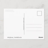 Mojacar, Andalusien (Spanien) Postkarte (Rückseite)