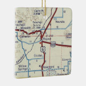Mojave CA Vintage Karte Keramikornament (Rechts)