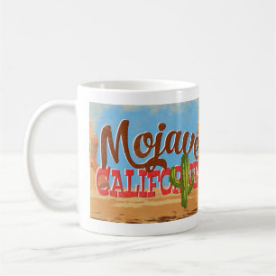 Mojave California Cartoon Wüste Vintage Kaffeetasse