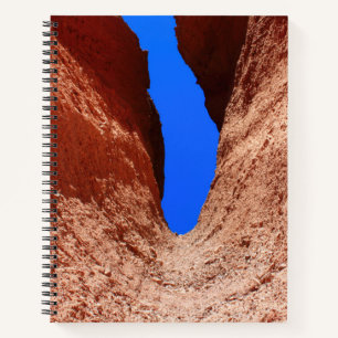Mojave Canyon – Vertikaler Wüstenhimmel Notizblock