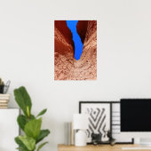 Mojave Canyon – Vertikaler Wüstenhimmel Poster (Heimbüro)