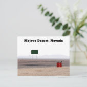 Mojave Desert Nevada Postkarte (Stehend Vorderseite)