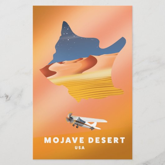 Mojave Desert USA Karte (Vorderseite)