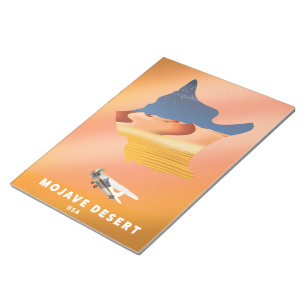Mojave Desert USA Karte Notizblock