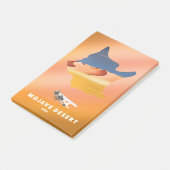 Mojave Desert USA Karte Post-it Klebezettel (angewinkelt)