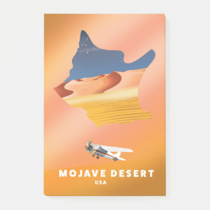 Mojave Desert USA Karte Post-it Klebezettel