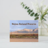 Mojave National Reserve Kalifornien Postkarte (Stehend Vorderseite)