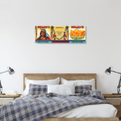 Mojave Peach-Etikett Leinwanddruck (Insitu (Schlafzimmer))
