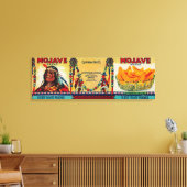 Mojave Peach-Etikett Leinwanddruck (Insitu (Wohnzimmer))
