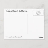 Mojave Sonnenuntergang Postkarte (Rückseite)