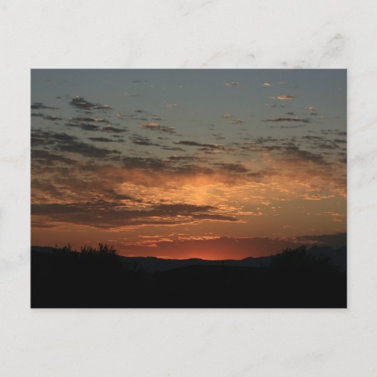 Mojave Sonnenuntergang Postkarte (Vorderseite)