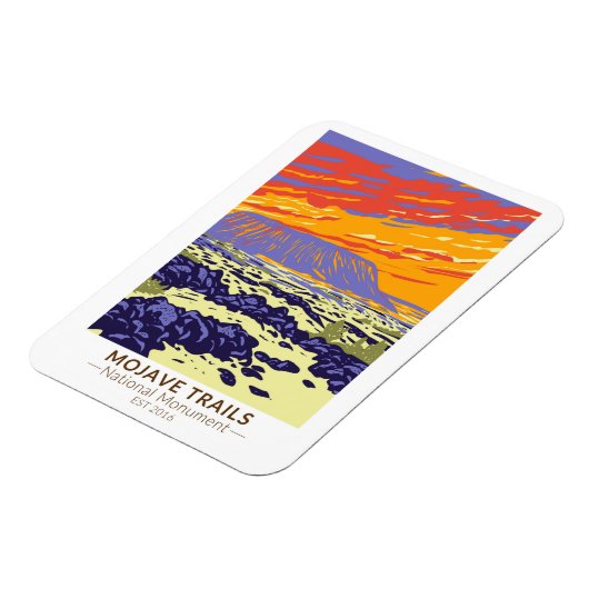 Mojave Trails National Monument Amboy Krater Magnet (Linke Seite)