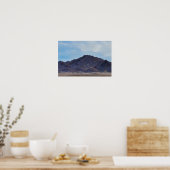 Mojave Valley and Mountain Range Impressionist Art Poster (Küche)