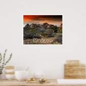 Mojave-Wüste bei Sunset Poster (Küche)