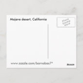 Mojave Wüste Postkarte (Rückseite)