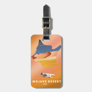 Mojave-Wüste USA Karte Gepäckanhänger