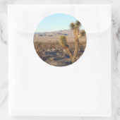 Mojave-Wüstenszene 01 Runder Aufkleber (Tasche)