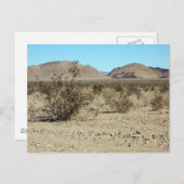 Mojave-Wüstenszene 02 Postkarte (Vorne/Hinten)