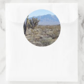 Mojave-Wüstenszene 03 Runder Aufkleber (Tasche)
