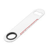 Mojibake "文字化け" > verstümmelte Charakter "譁 � ュ怜喧縺 Speed Flaschenöffner (Rückseite Schrägansicht)