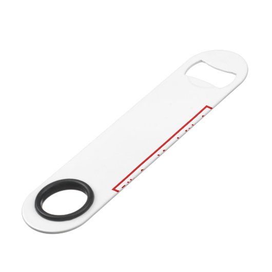 Mojibake "文字化け" > verstümmelte Charakter "譁 � ュ怜喧縺 Speed Flaschenöffner (Rückseite Schrägansicht)