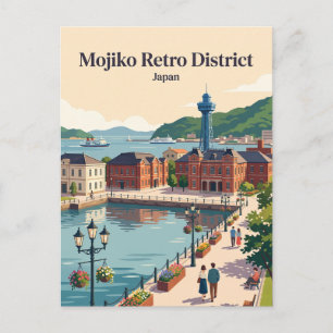 Mojiko Retro-Distrikt Japan Postkarte