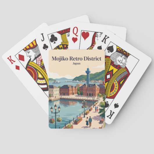 Mojiko Retro-Distrikt Japan Spielkarten (Rückseite)