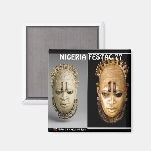 MOJISOLA EIN GBADAMOSI FESTAC 77 MAGNET (Vorderseite/Rückseite)