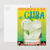 Mojito aus Kuba Postkarte (Vorne/Hinten)