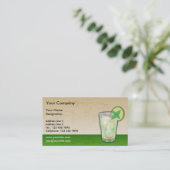 Mojito Business Card Visitenkarte (Stehend Vorderseite)