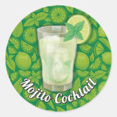 Mojito Classic Round Sticker (Vorderseite)