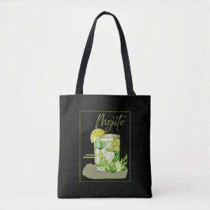 Mojito-Cocktail-Aquarell-Kunst Tasche
