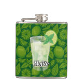 Mojito-Cocktail Flachmann (Vorderseite)